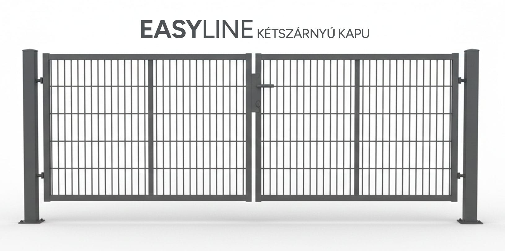 EASYLINEketszarnyukapukeritesveszprem EASYLINE Kétszárnyú kapu - Image 1